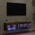 Set TV komoda s LED svjetlima 2 pcs Staro drvo 60 x 30 x 30 cm