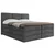 MID.YOU POSTELJA BOXSPRING 160 cm  x 200 cm , les, tekstil, leseni material antracit