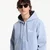 Jakna Patta Peace Canvas Hooded Jacket UNISEX Light Blue Denim L