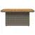 Vrtni stol sivi 90 x 55 x 71 cm od poliratana i bagremovog drva