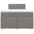 Vidaxl Box spring postelja z vzmetnico taupe 120x200 cm blago