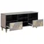 TV ormar s ladicama Siva 100 x 33 x 46 cm Čvrsto drvo manga