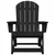 Adirondack ljuljačka Crna 92 x 73,5 x 92 cm HDPE