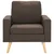 2-dijelni set sofa od tkanine smeđi