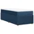 Vidaxl Box spring postelja z vzmetnico modra 90x200 cm blago