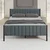 Hanah Home Francuski ležaj Lotus, 150x88x200 cm, Antracit