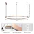 Immax NEO 07328L - LED prigušiva luster na sajli FINO 72W/230V 120 cm roze-zlatna Tuya + daljinski upravljač
