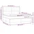 Vidaxl Box spring postelja z vzmetnico LED sv. siva 160x200 cm blago