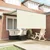 Skrovita tenda Krema 350 x 250 cm Poliester i aluminij