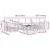 Set vanjskih sofa 7 pcs Bijela i Bež 59 x 59 x 37 cm Poliester