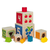 Drveni toranj za slaganje Color Stacking Tower Eichhorn 5 šarenih kockica i 5 oblika od 12 mjes
