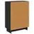 Ormar s ladicama Crna 66 x 34,5 x 90 cm Konstruirano drvo