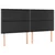LED uzglavlje crno 200x5x118/128 cm od umjetne kože