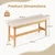 Costway Tapecirana klop 100 cm naravna