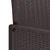 Vidaxl Vrtni Stol z blazino 4 szt. Rjava 53 x 49 x 85 cm Polipropilen