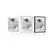 Plakat s paspartujem svobodni angel v črnobeli varianti - 40x60 white