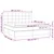 Vidaxl Box spring postelja z vzmetnico krem 200x200 cm blago