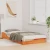 vidaXL Posteljni okvir s predalom Rjava 90 x 200 cm Masivno borovo les