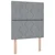 vidaXL Postelja boxspring z vzmetnico Svetlo siva 80 x 200 cm Blago