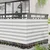 Balcony ekran Svijetlo siva i bijela. 100 x 500 cm