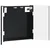 Kabinet za mete ARNHEM Crna 52,5 x 10,5 x 53,5 cm