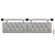 Vidaxl Viseče vzglavje postelje Oblačno siva Blago