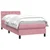 Vidaxl Box spring postelja z vzmetnico roza 80x220 cm žamet