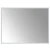 Greatstore LED kopalniško ogledalo 80x60 cm