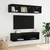 Set TV komoda Crni hrast 60 x 30 x 30 cm Konstruirano drvo