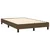 Vidaxl Box spring postelja z vzmetnico LED tem. rjava 120x190 cm blago