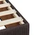 Vidaxl Box spring postelja z vzmetnico temno rjava 90x200 cm blago