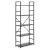 ModernHome loft regal sa 5 polica, crni