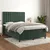 Vidaxl Box spring postelja z vzmetnico temno zelena 140x200 cm žamet