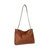 Usnjena torbica Lauren Ralph Lauren rjava barva, 431969352