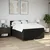 Vidaxl Box spring postelja z vzmetnico črna 140x200 cm blago