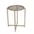 Hanah Home Klub sto 50x60??x50cm Zlatno-Sivi