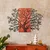 Sombra del Bosque -4 RedBlack Decorative Wooden Wall Accessory