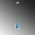 Opviq Luster Konikkem, 27-114cm, O14 cm, E27, Plavi