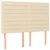 Vidaxl Box spring postelja z vzmetnico krem 140x190 cm blago