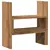 Organizator za stol podesivi boja hrasta 40 x 17 x 41 cm drveni