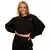 BeastPink Women‘s Bliss Cropped Sweatshirt Black