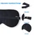 INF Spalna maska 100% svila DarkBlue, (21246769)
