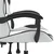 Okretna igraća stolica bijelo-crna od umjetne kože