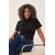 Trendyol Curve Ženska bluza Tbbaw26Af00053, Crna