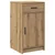 Vidaxl Toaletna mizica z vrati Rjava 50 x 41 x 135 cm Konstruiran les