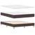 vidaXL vidaXL Box Spring postelja z vzmetnico - Temno rjava, 140x200 cm, Tkanina, (22051076)