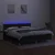 Vidaxl Box spring postelja z vzmetnico LED črna 180x200 cm blago