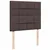 Vidaxl Box spring postelja z vzmetnico temno rjav 120x200 cm blago
