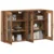 Ormarčići montirani na zid 2 pcs Staro drvo 69,5 x 34 x 90 cm