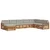 Set vanjskih sofa s jastukom 8 pcs Prirodna i svijetlo siva